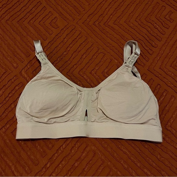 Simple Wishes Pumping Bra Size Large Nude Maternity Baby - Picture 1 of 6